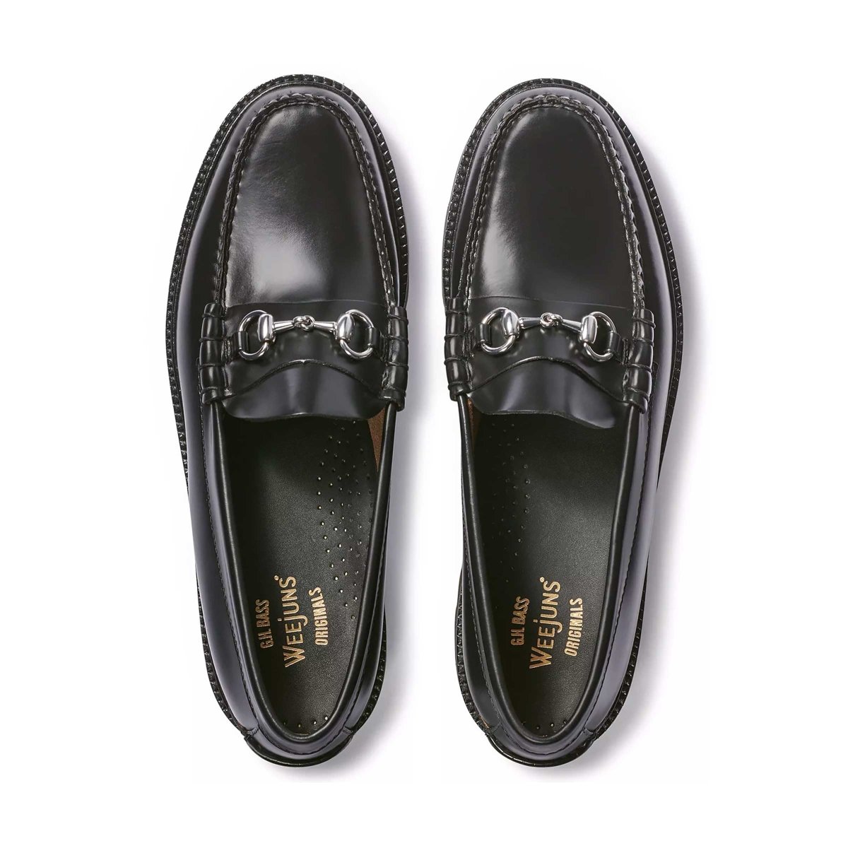 G.H. Bass Men's Lincoln Bit Lug WeeJun Black