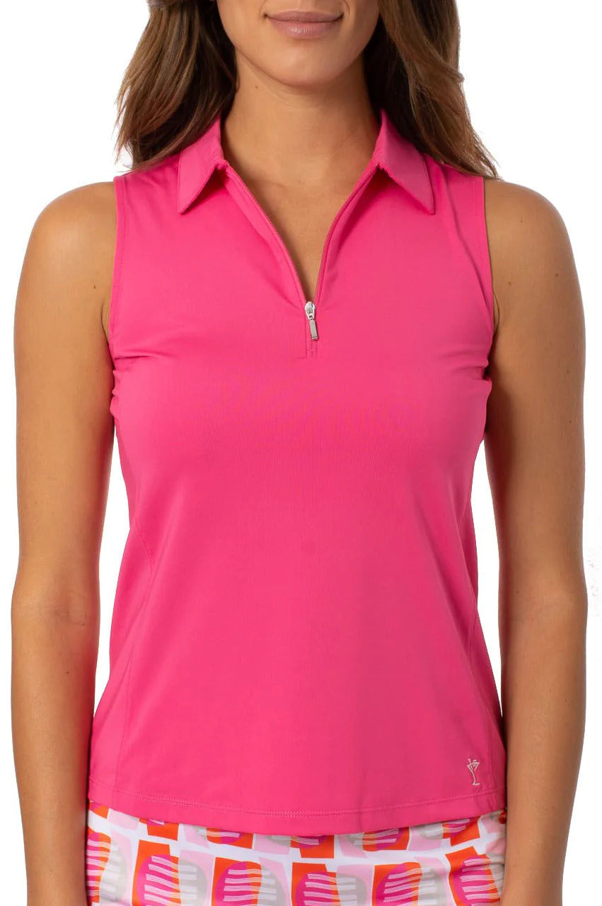 Golftini Polo S/less Hot Pink