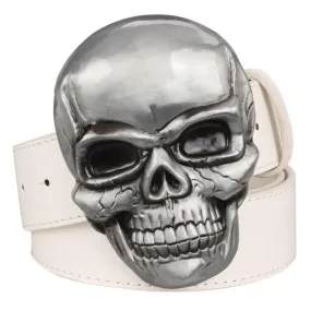 Goths Wild Style Skull Head Metal Smile Skeleton Head Buckle Belt