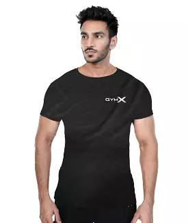 GymX Abstract Black Tee- Sale