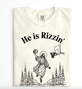 He is Rizzin' Graphic Shirt (Ivory)