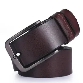 High Quality Genuine Leather Luxury Cowskin Designer Belts