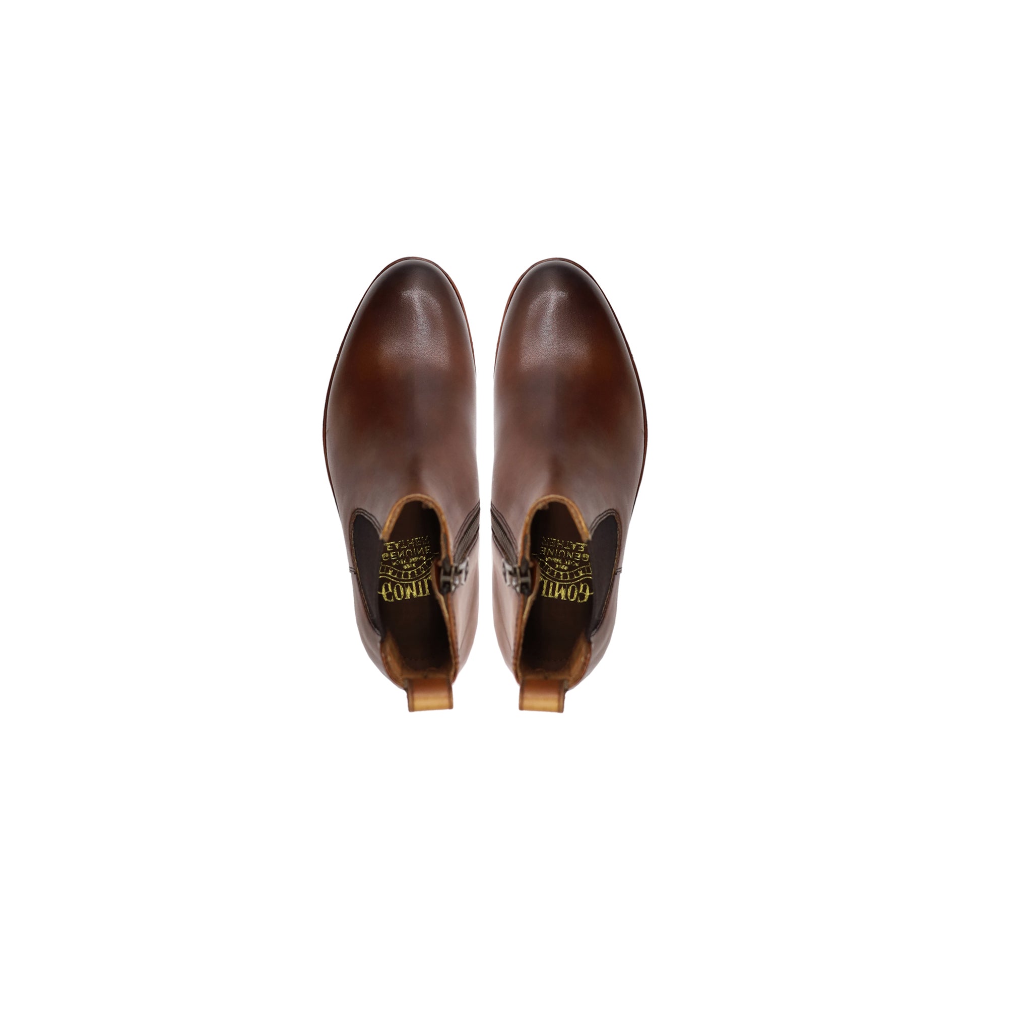 Huriyya - Kid's Brown Patina Calf Leather Chelsea Boot (5-12 Years Old)