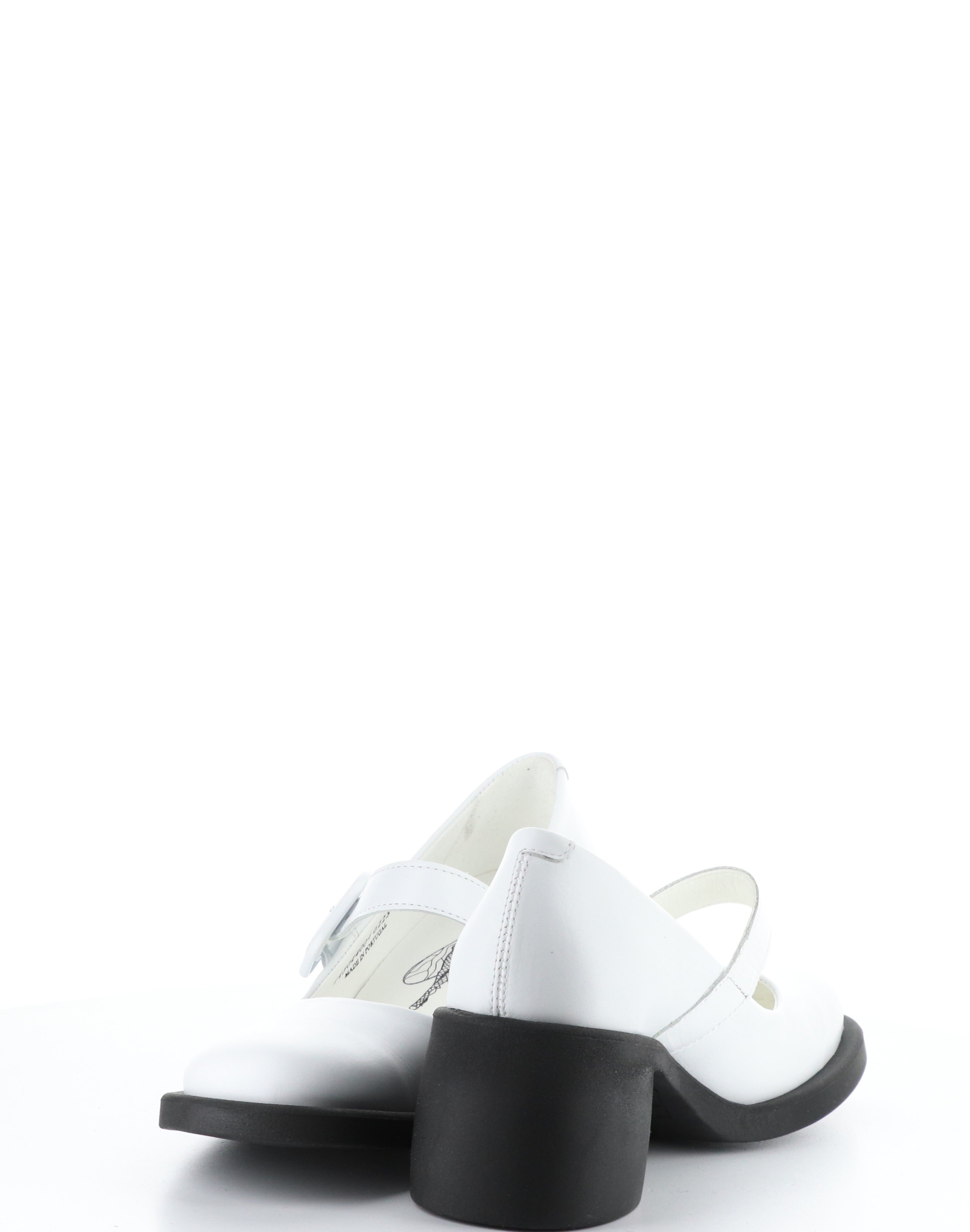 HUVI044FLY 004 WHITE Round Toe Shoes