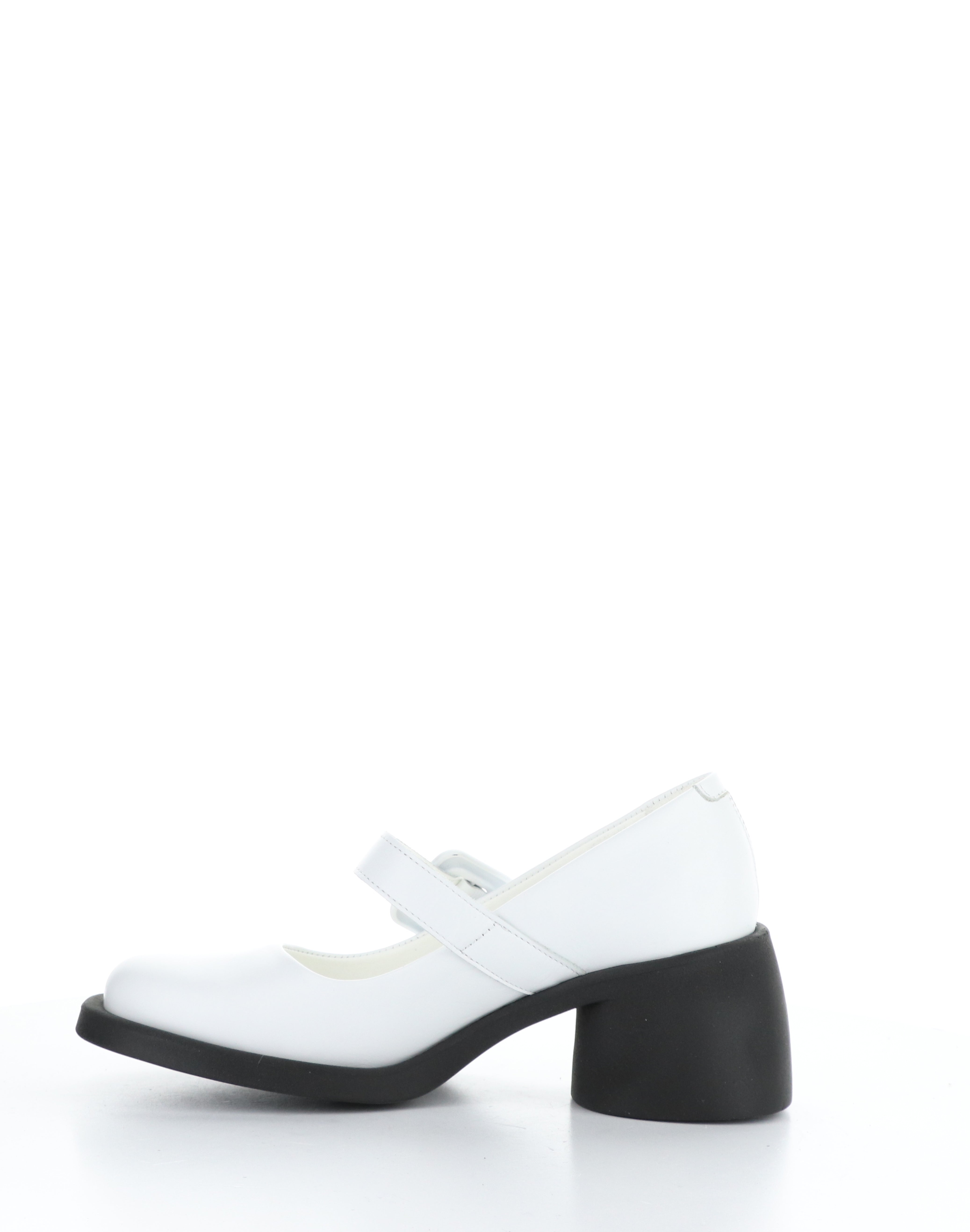 HUVI044FLY 004 WHITE Round Toe Shoes