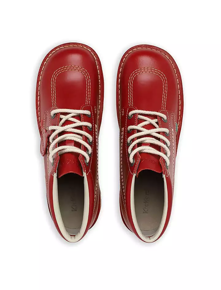 Kickers Kick Hi Red Leather