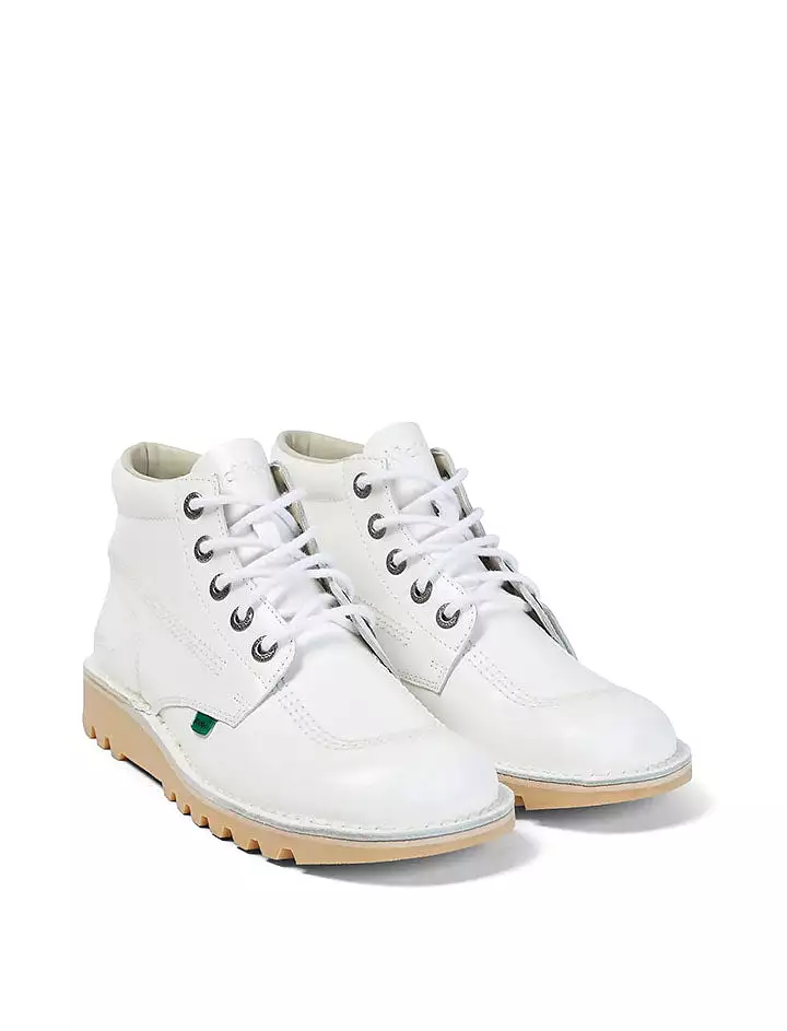 Kickers Kick Hi White Leather