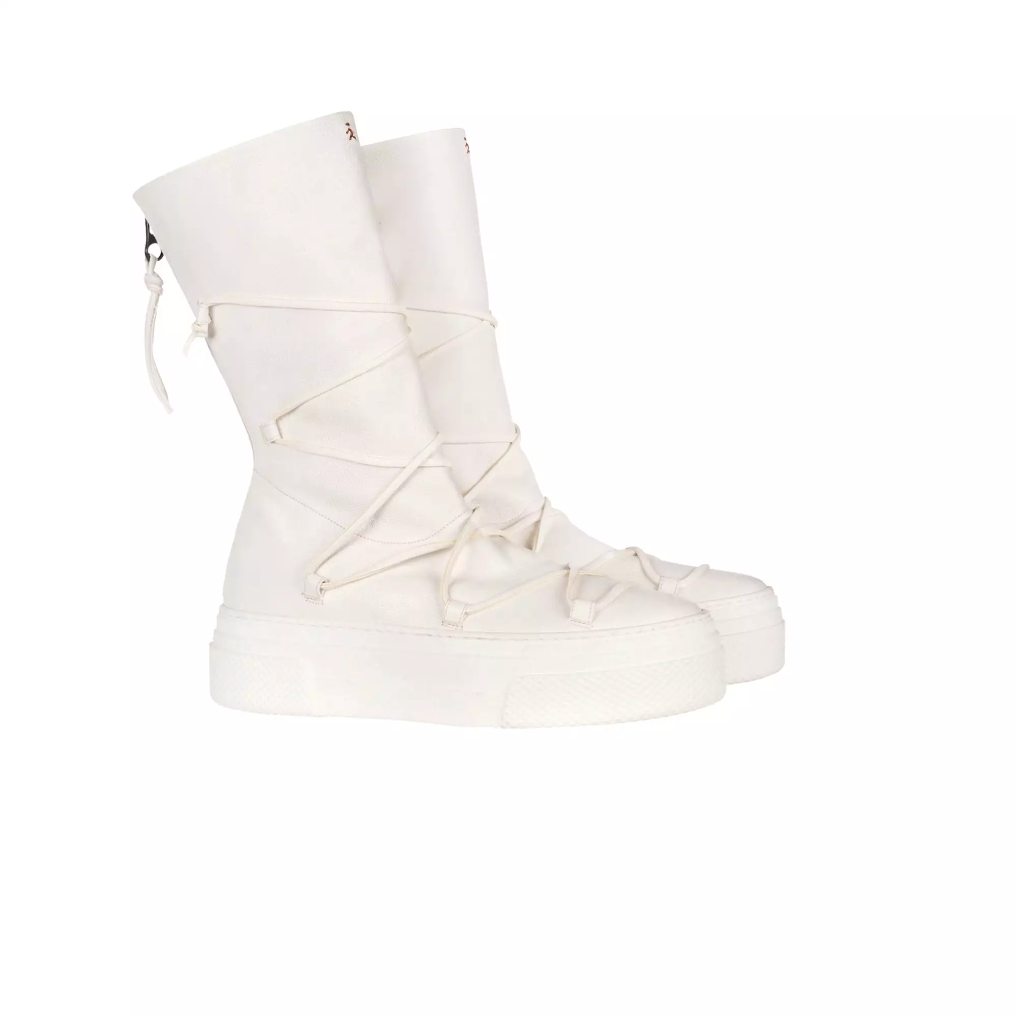 Laces Boot Old Iron White