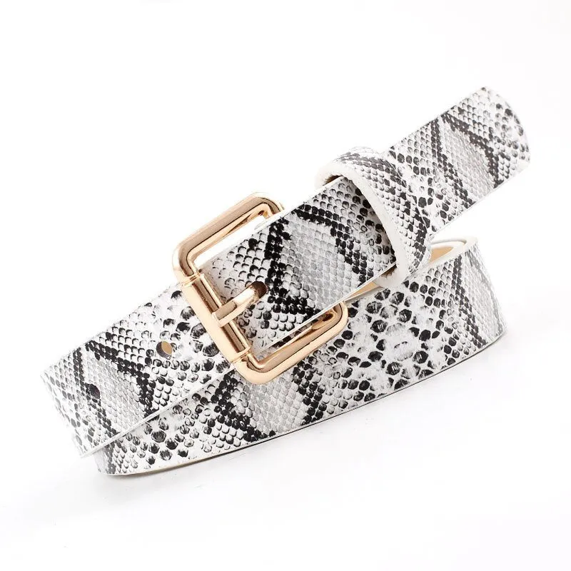 Leather Snake Waist Belt Women 2019 Hot Designer Belts