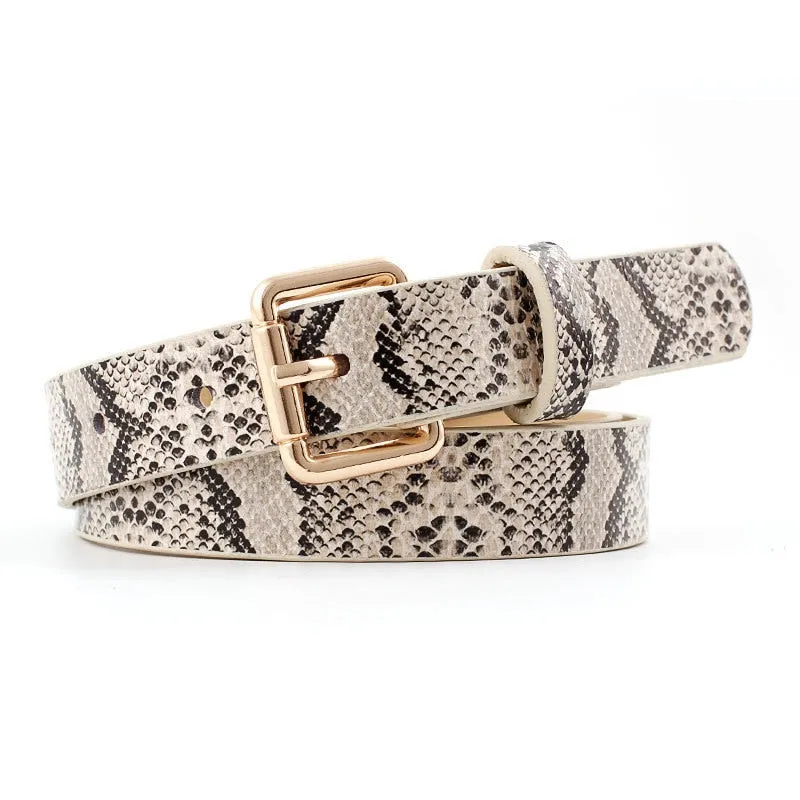 Leather Snake Waist Belt Women 2019 Hot Designer Belts