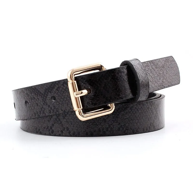 Leather Snake Waist Belt Women 2019 Hot Designer Belts