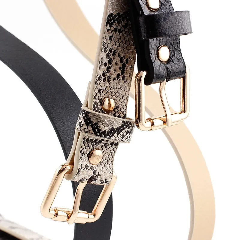 Leather Snake Waist Belt Women 2019 Hot Designer Belts