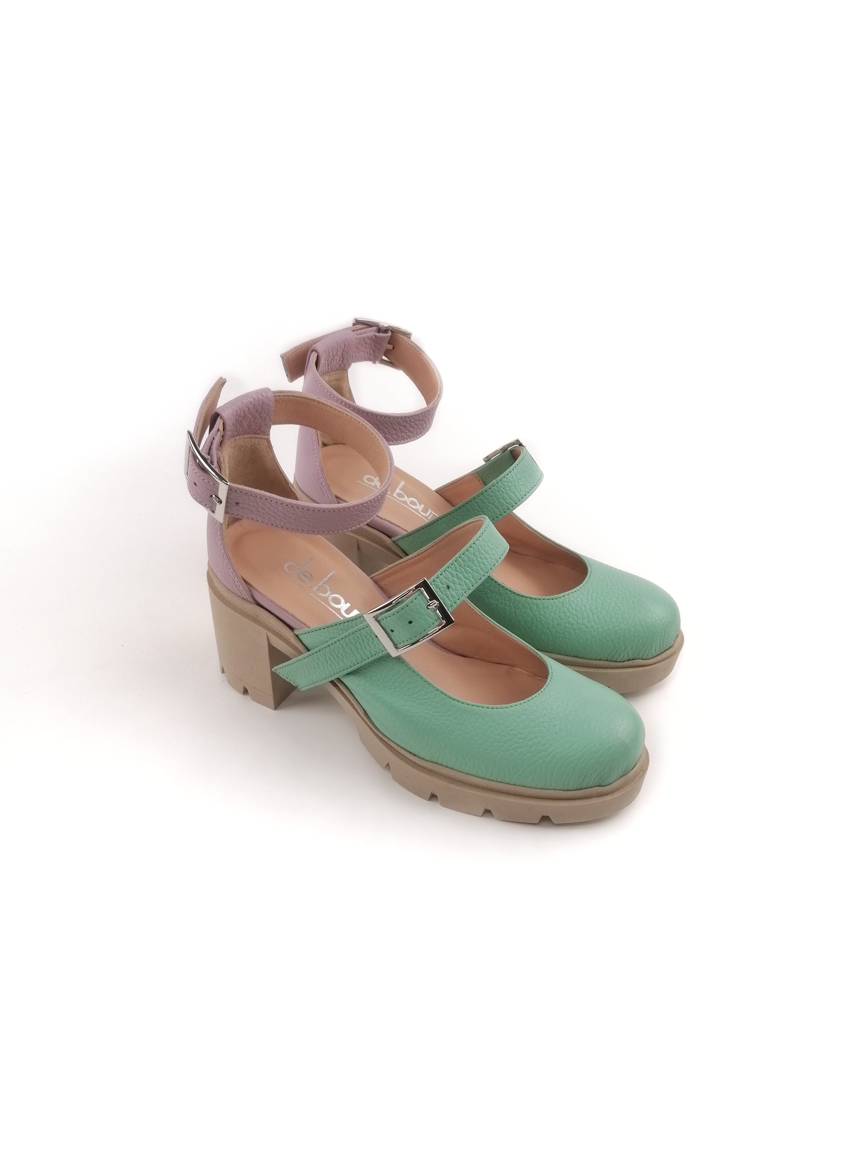 LEXIE MINT/LILAC RUBBER HEELS (7,5C