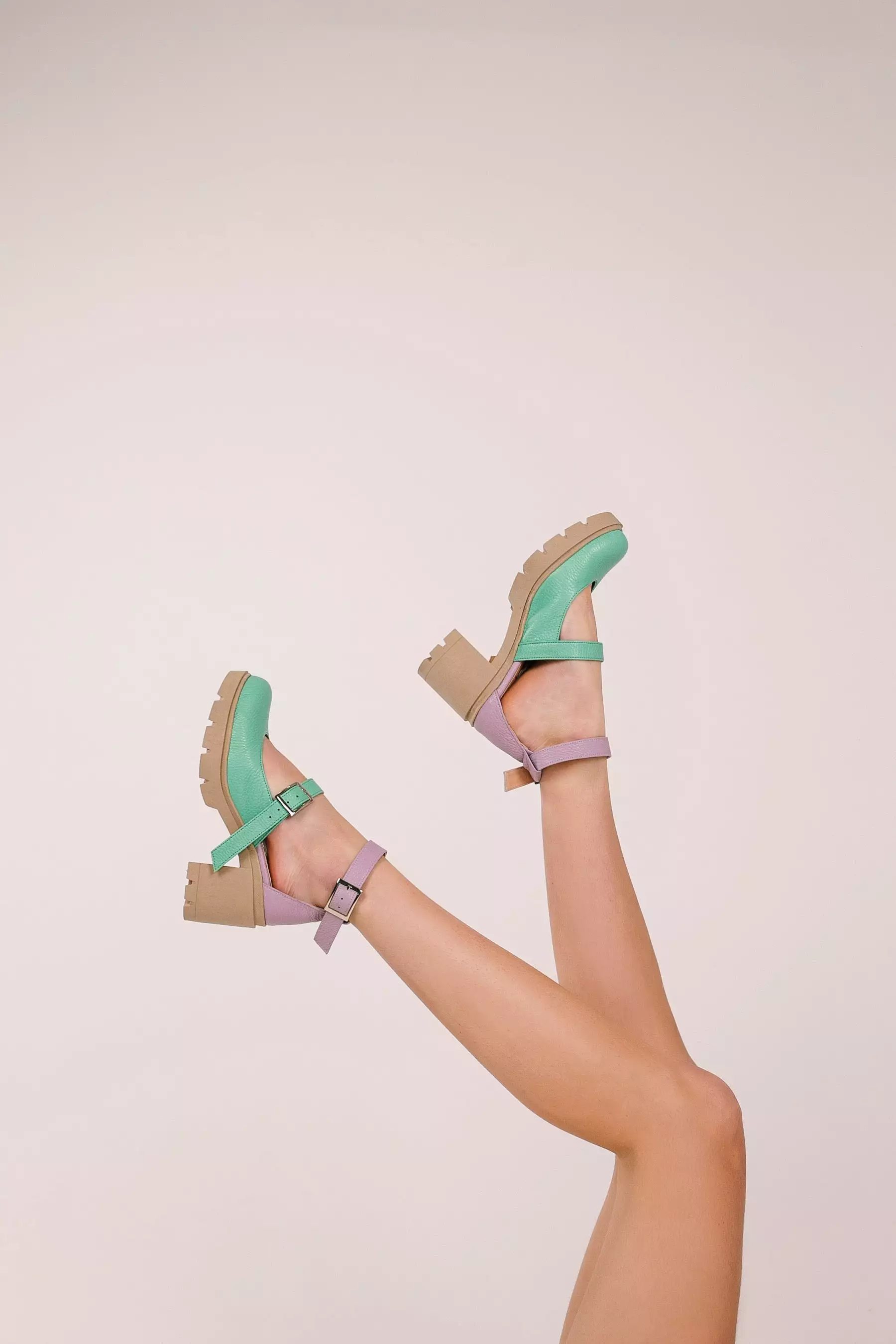 LEXIE MINT/LILAC RUBBER HEELS (7,5C