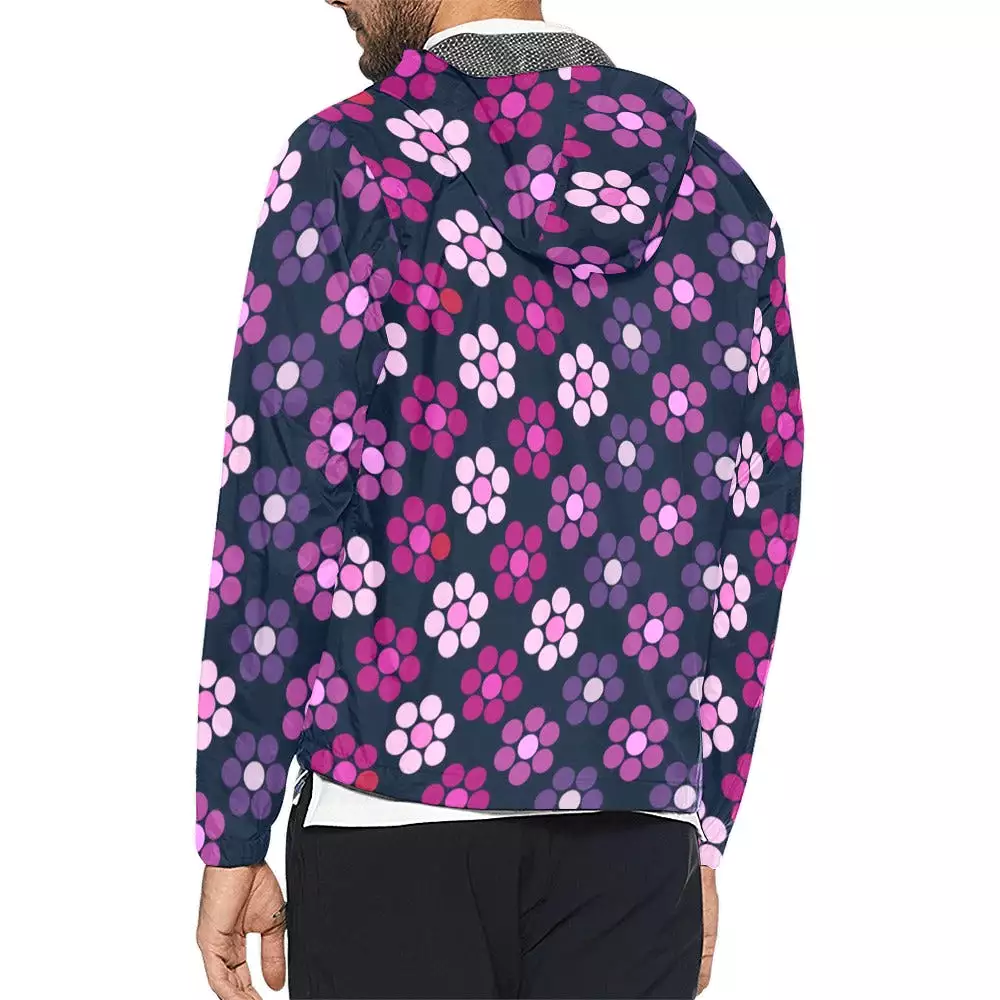 lg lav purple print Unisex All Over Print Windbreaker (Model H23)