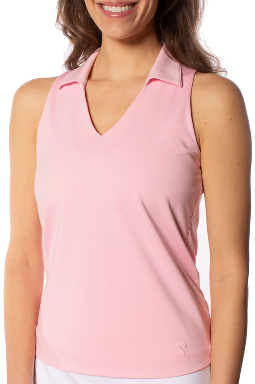 Light Pink Sleeveless Lisa Sport Polo