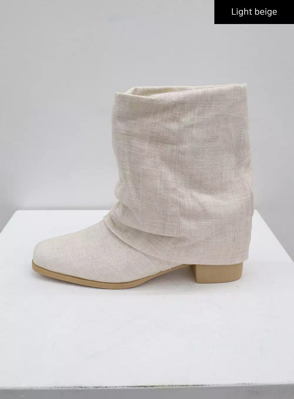 Linen Mid-Calf Boots CU21