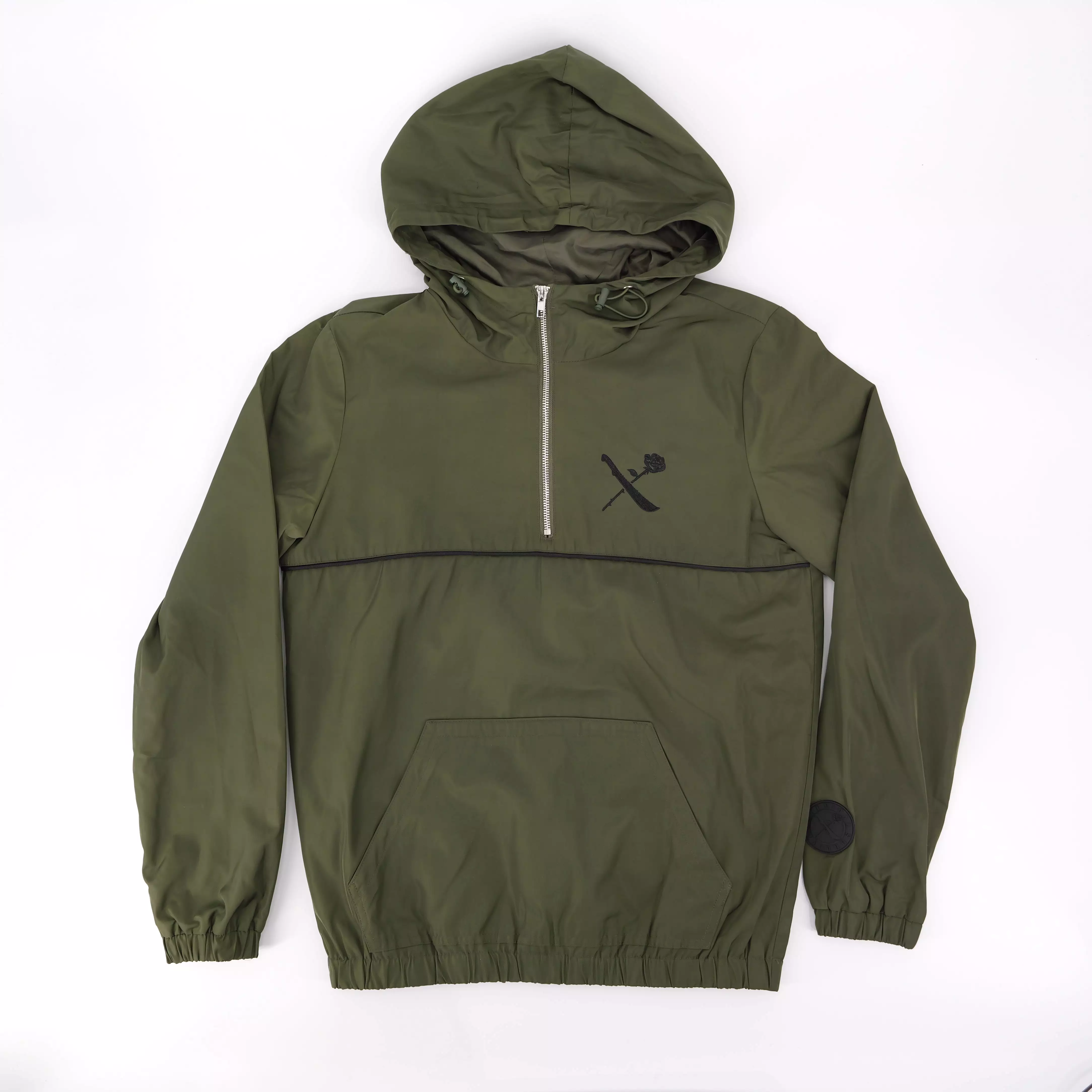 LOGO WINDBREAKER ARMY GREEN