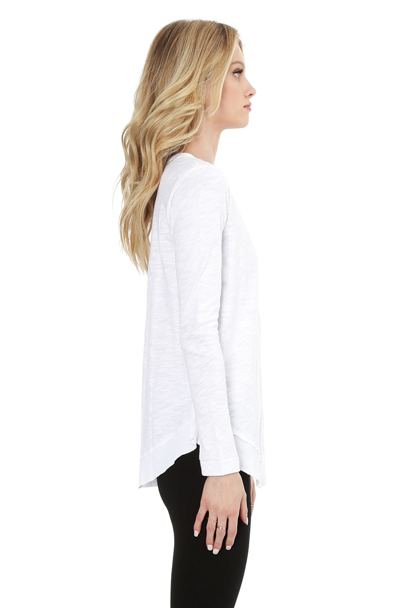 Long Sleeve Round Hem Tee