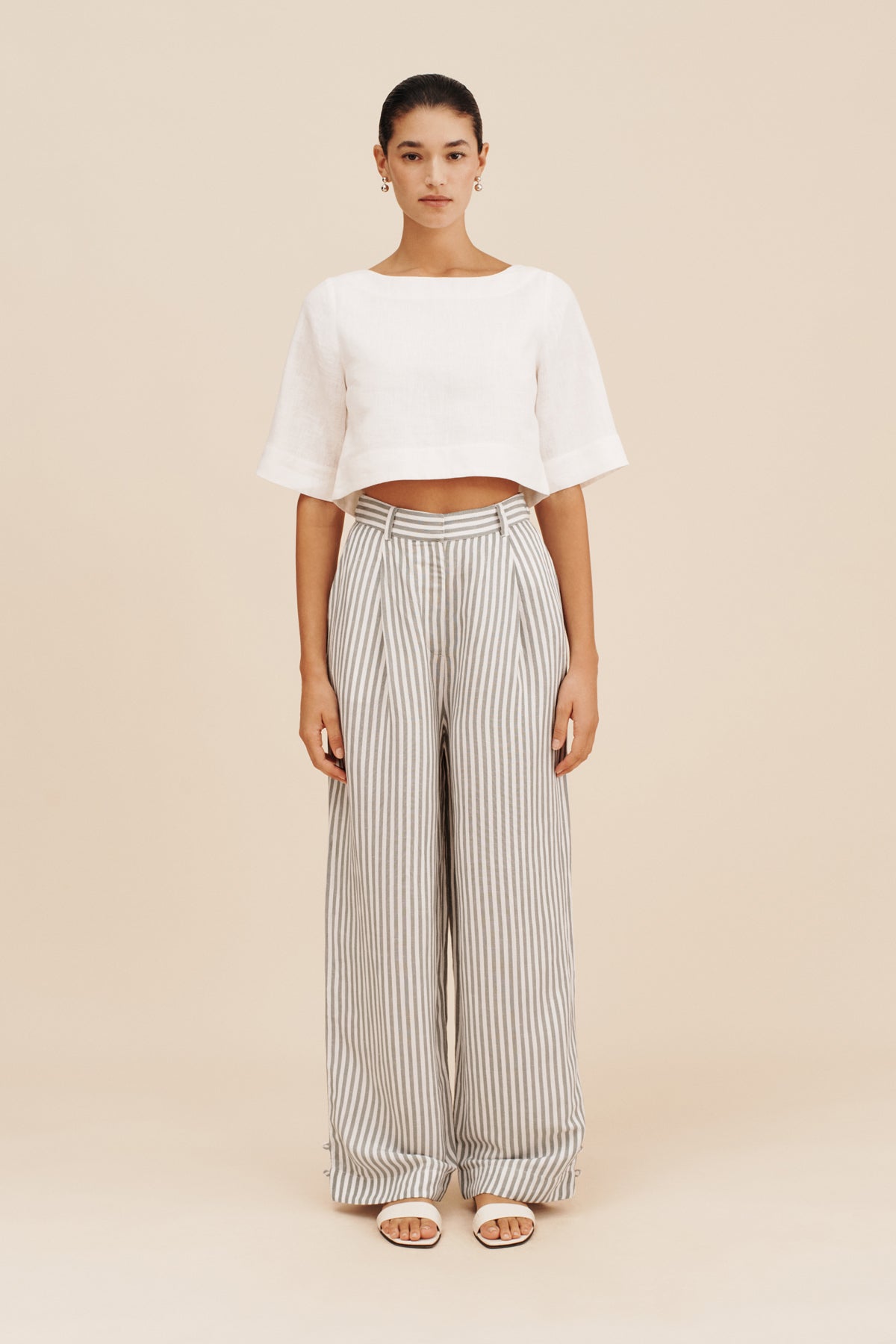 LORENZO PANT - SEAGRASS STRIPE