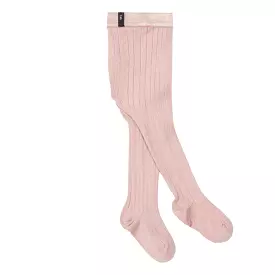 Louise ribbed tights-Vieux Rose