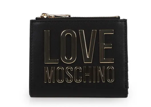 Love Moschino Logo Plaque Bi-Fold Wallet