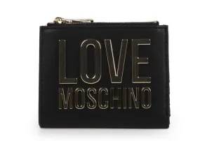 Love Moschino Logo Plaque Bi-Fold Wallet