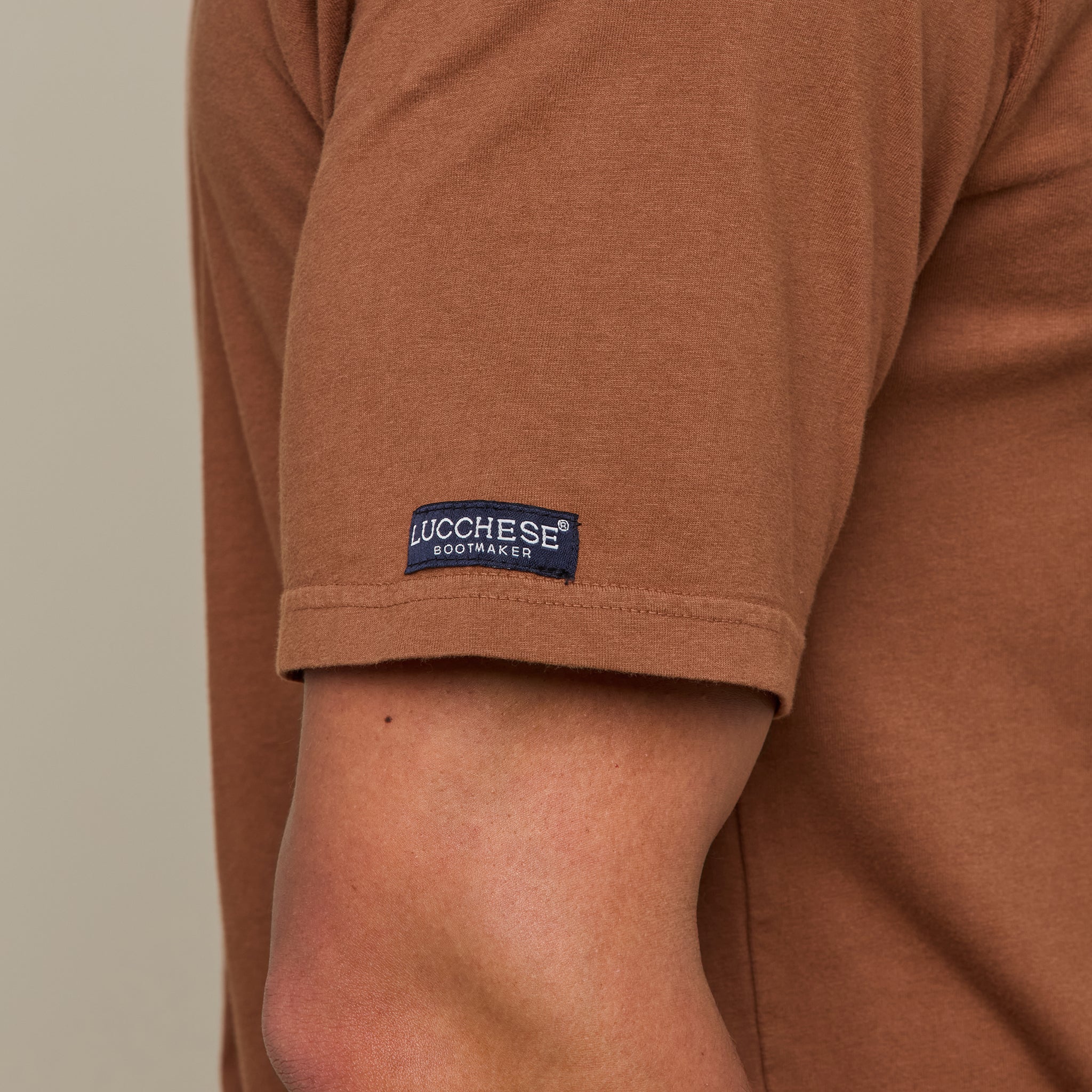 Lucchese Badge Tee :: Tobacco