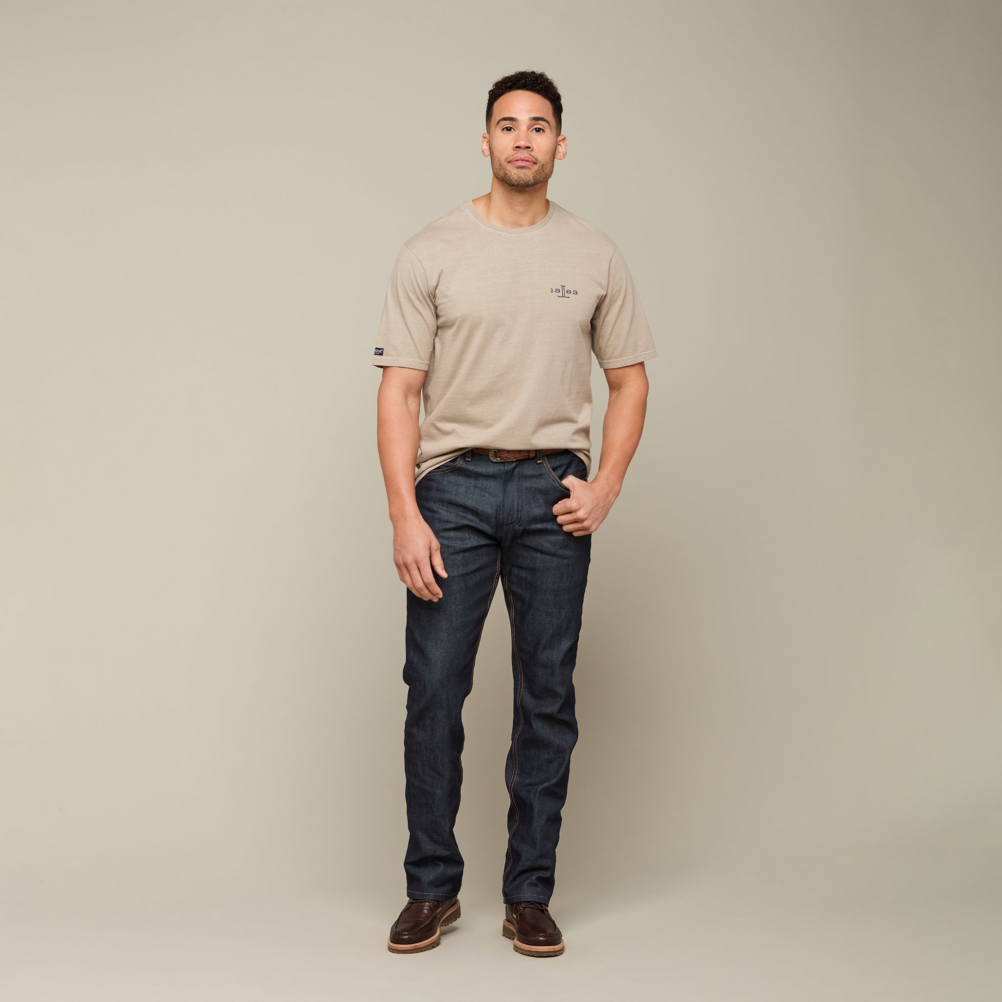 Lucchese Heritage Tee :: Sand