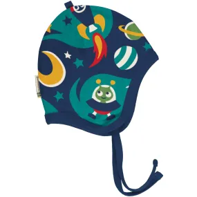 Maxomorra Space Velour Helmet Hat