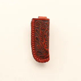 Medium Tan Floral Knife Holder