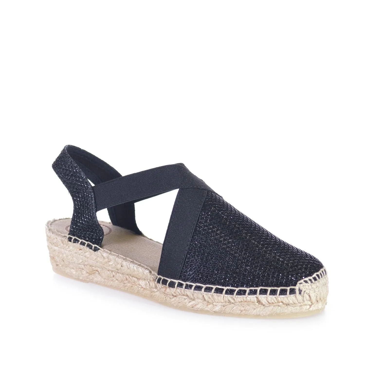 Metallic Cotton Blend Wedge Espadrille for Women - Velino-S