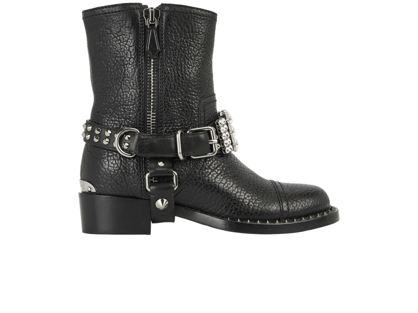 Miu Miu Jewelled Biker Boots