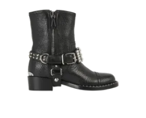 Miu Miu Jewelled Biker Boots