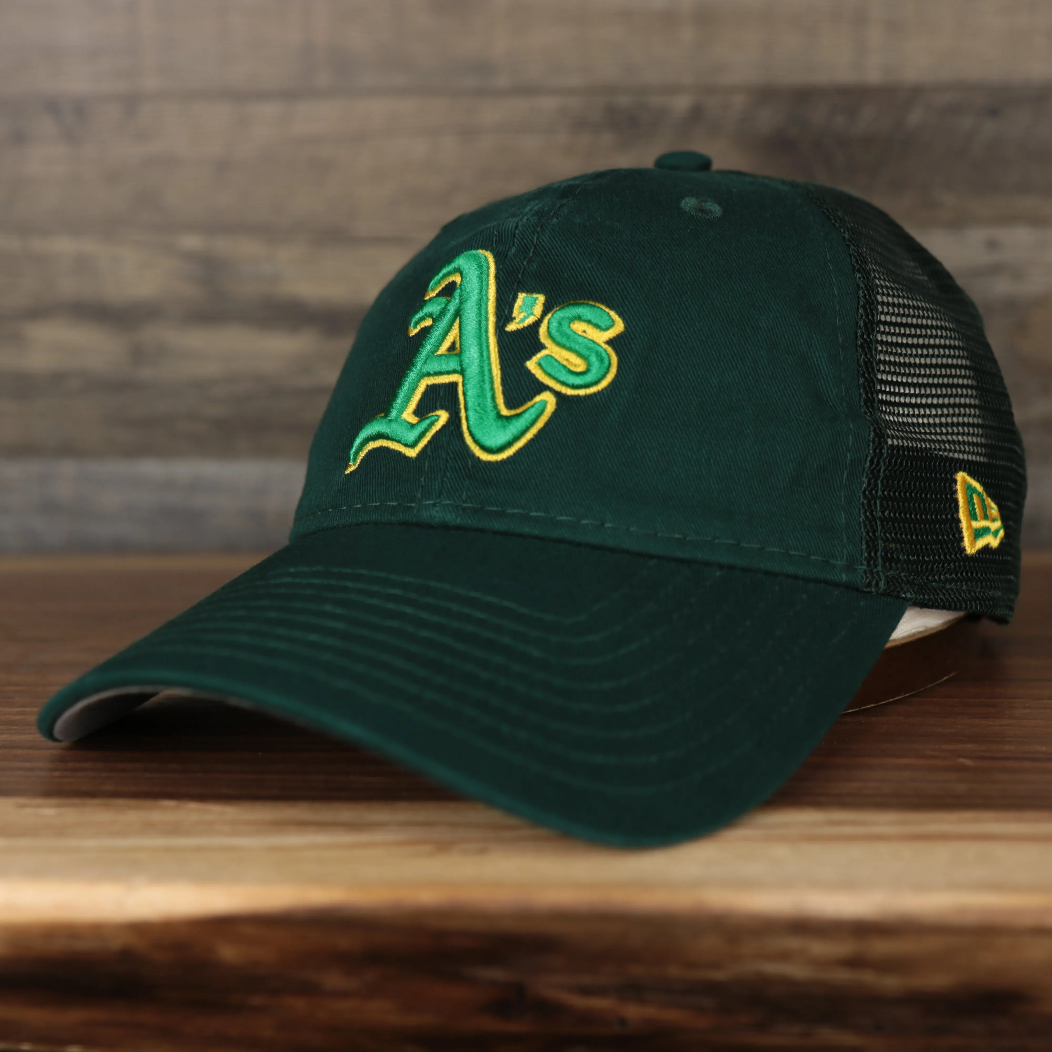 Oakland Athletics 2022 MLB Batting Practice On-Field Spring Training 9Twenty Trucker Dad Hat