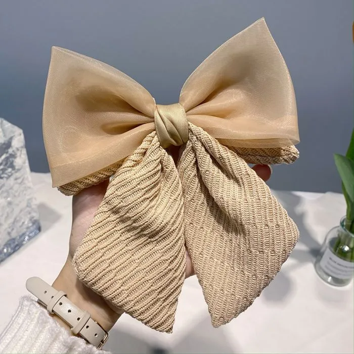 Oversized Bow Hair Slide Clip