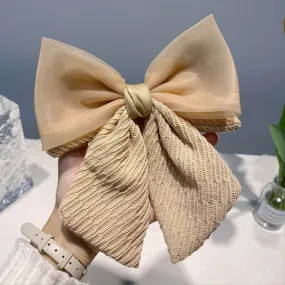 Oversized Bow Hair Slide Clip