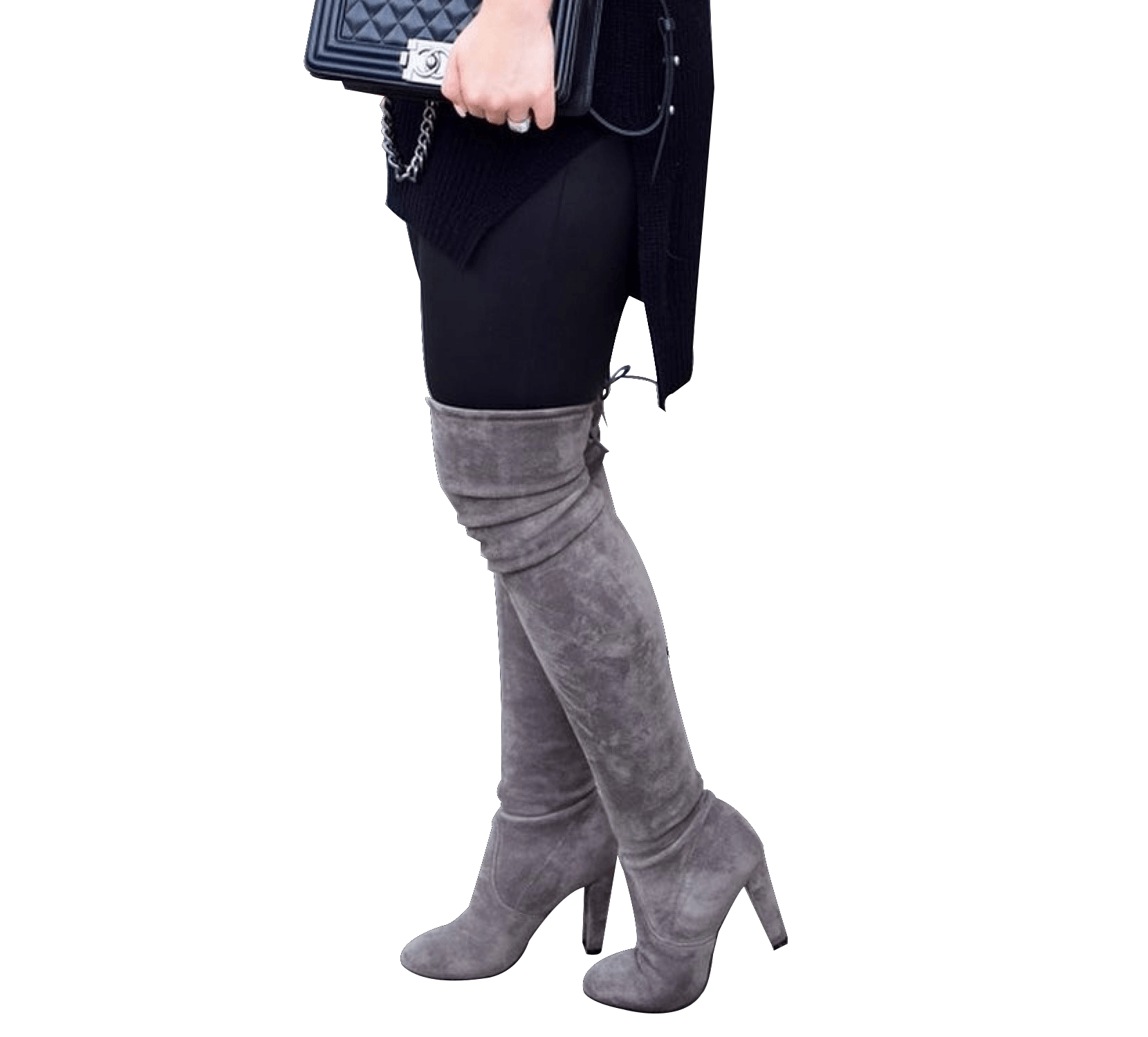 Pamela Slim Fit Over The Knee High Heel Boots