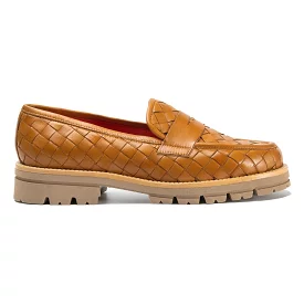 Pas De Rouge Women's Marta Cuero Woven Leather