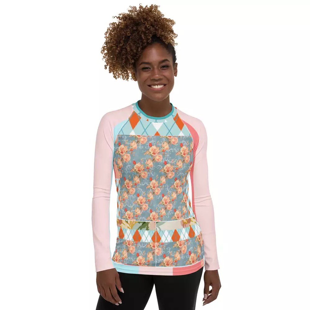 Peaches and Cream Fashion Rashguard Top