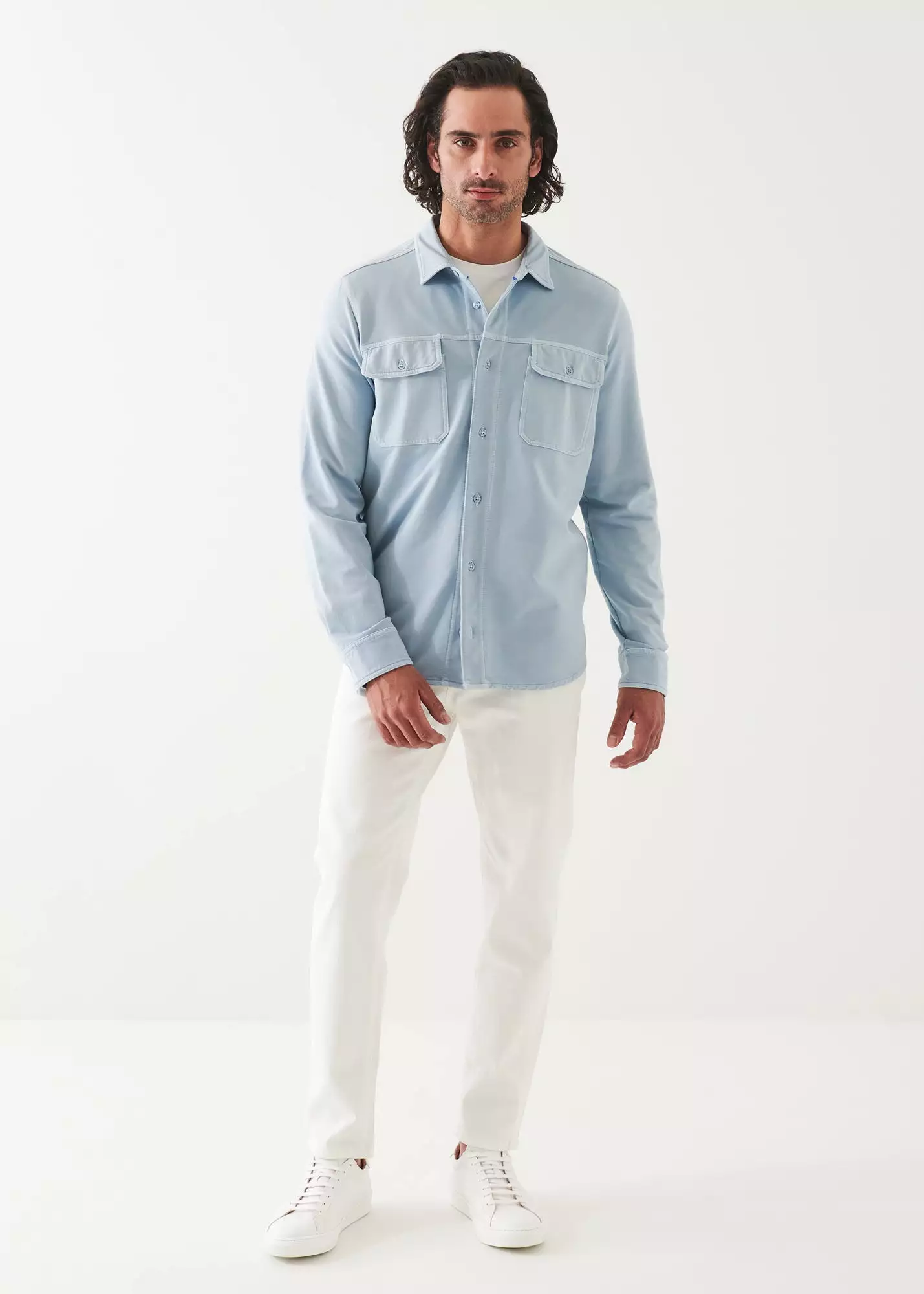 PIMA COTTON FRENCH TERRY OVERSHIRT