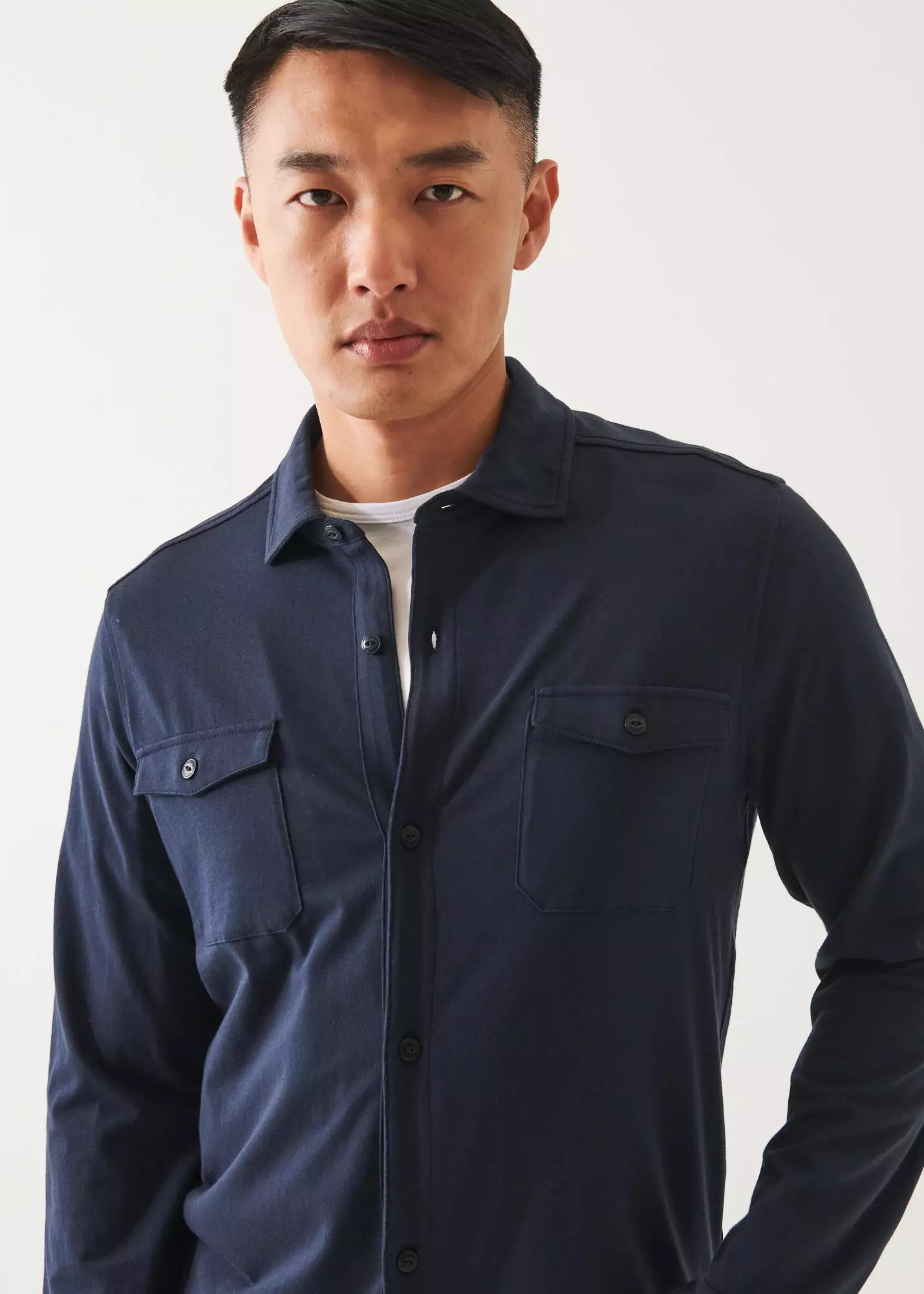 PIMA COTTON STRETCH OVERSHIRT