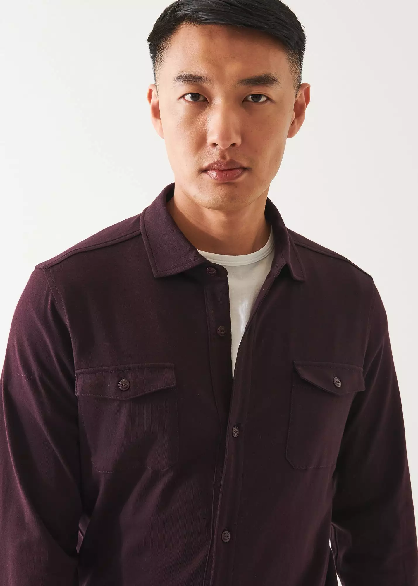 PIMA COTTON STRETCH OVERSHIRT