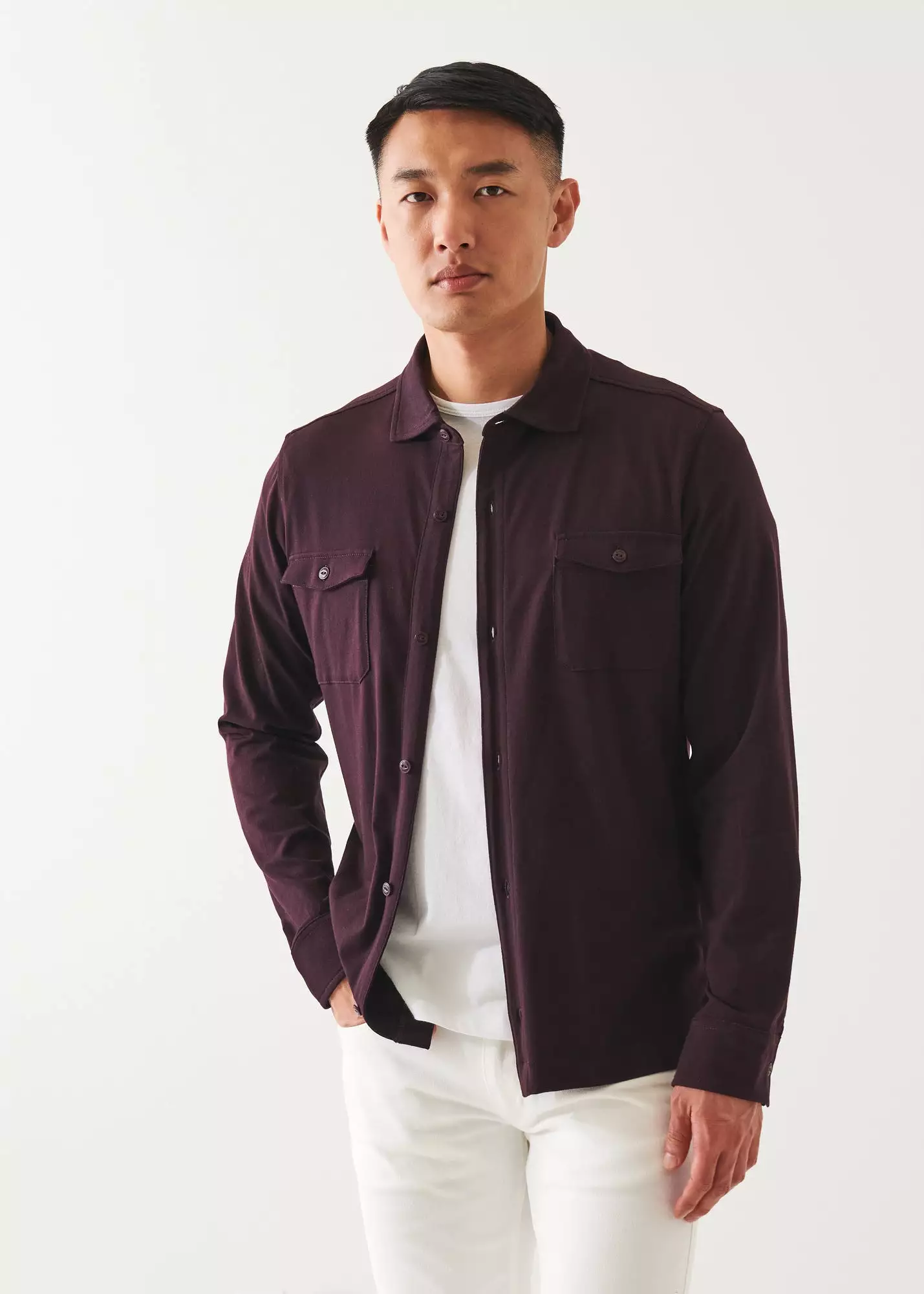 PIMA COTTON STRETCH OVERSHIRT