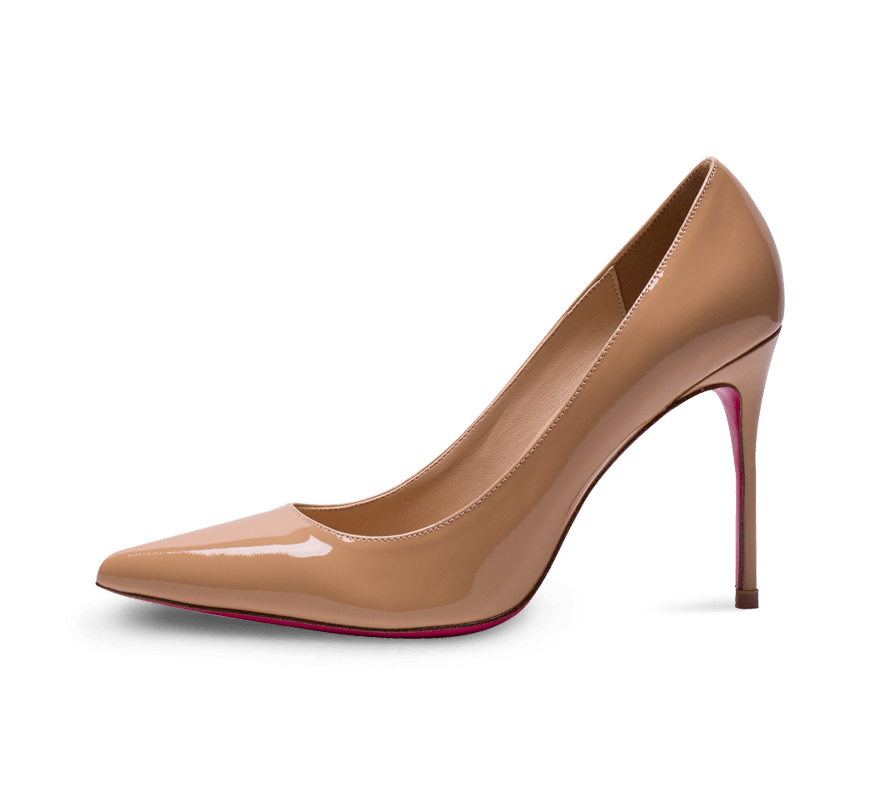 Pointed Toe Pink Sole High Heel Pumps