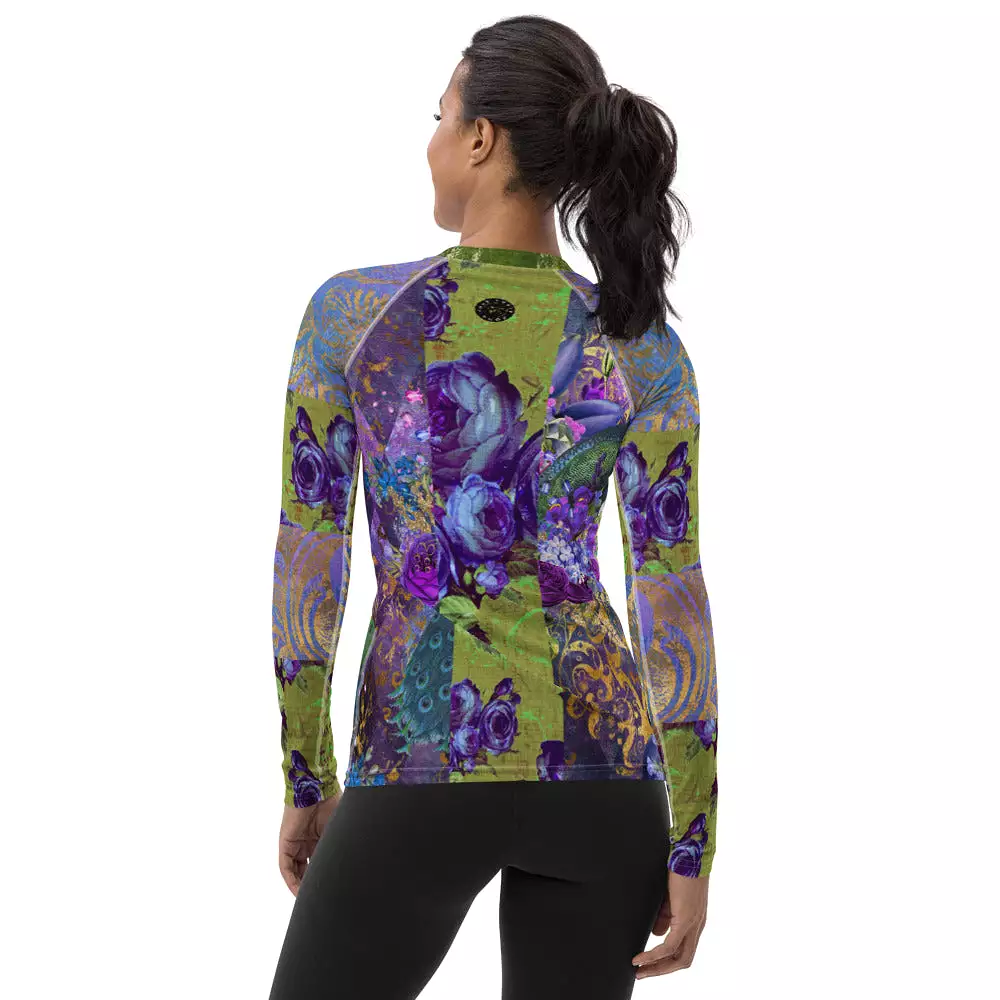 Purple Fusion Fashion Rashguard Top