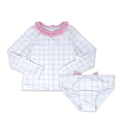 Rashguard Set - Wilmington Pink Windowpane