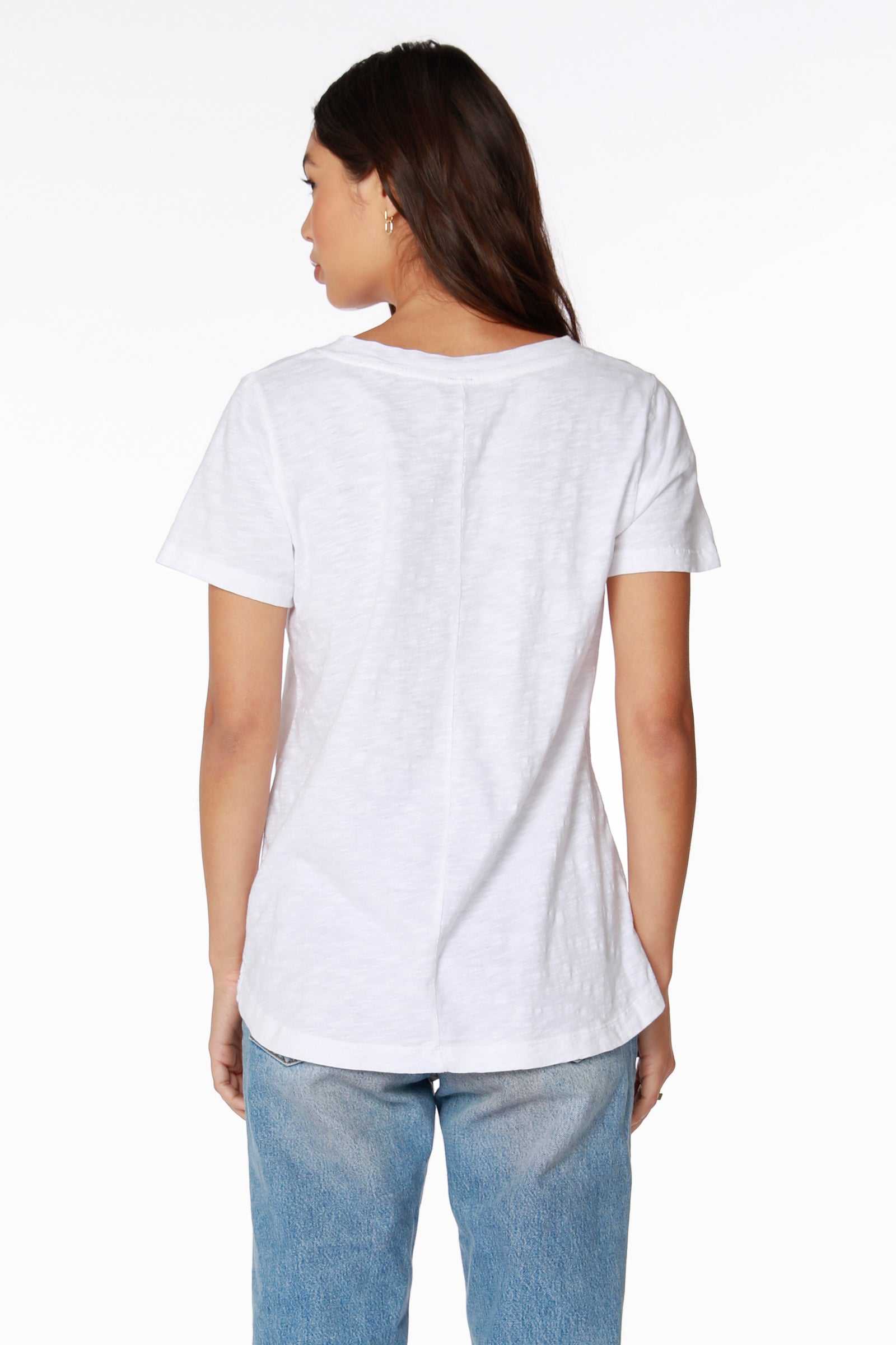 RAW EDGE SHOULDER SEAM TEE