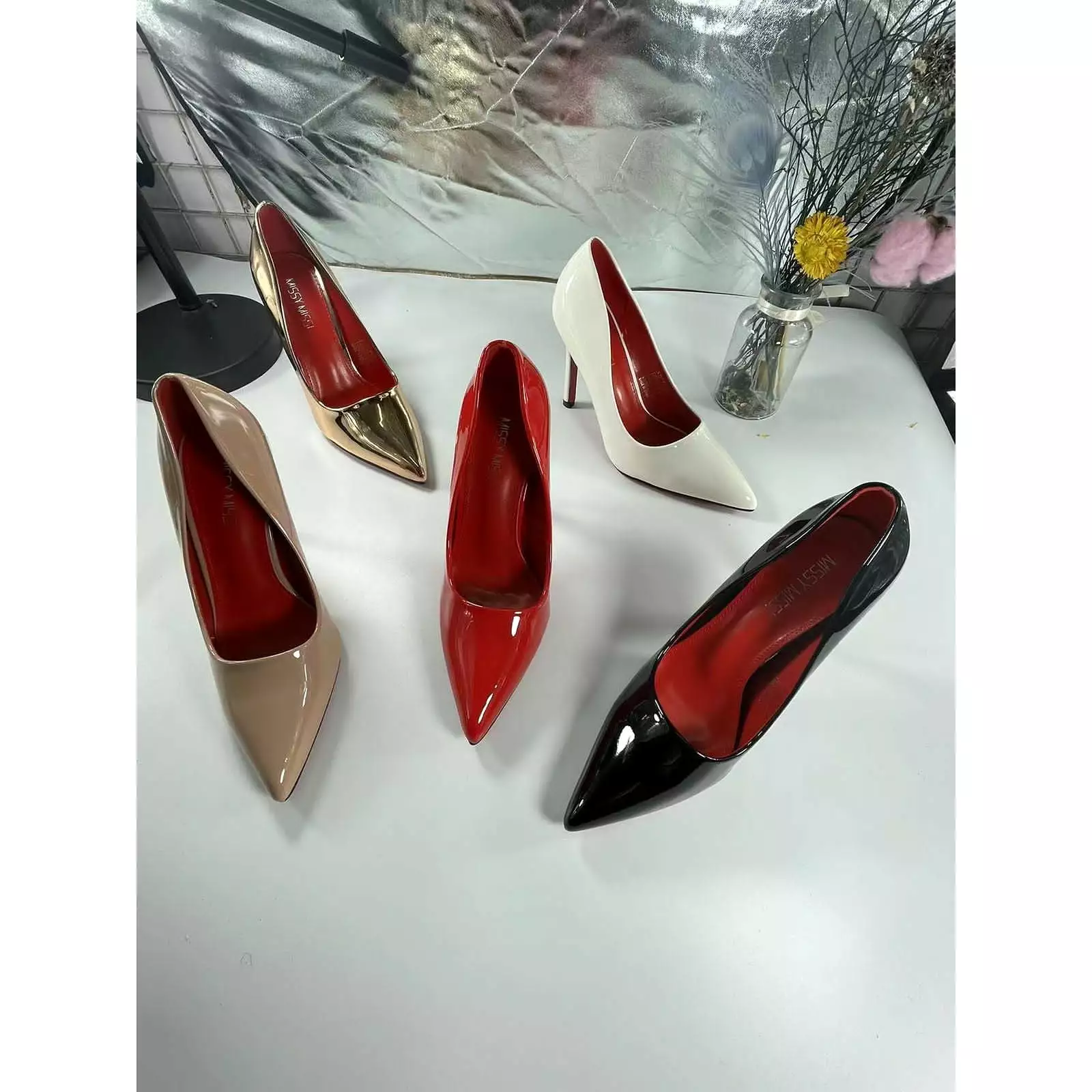 Red bottom stiletto Heel Pumps