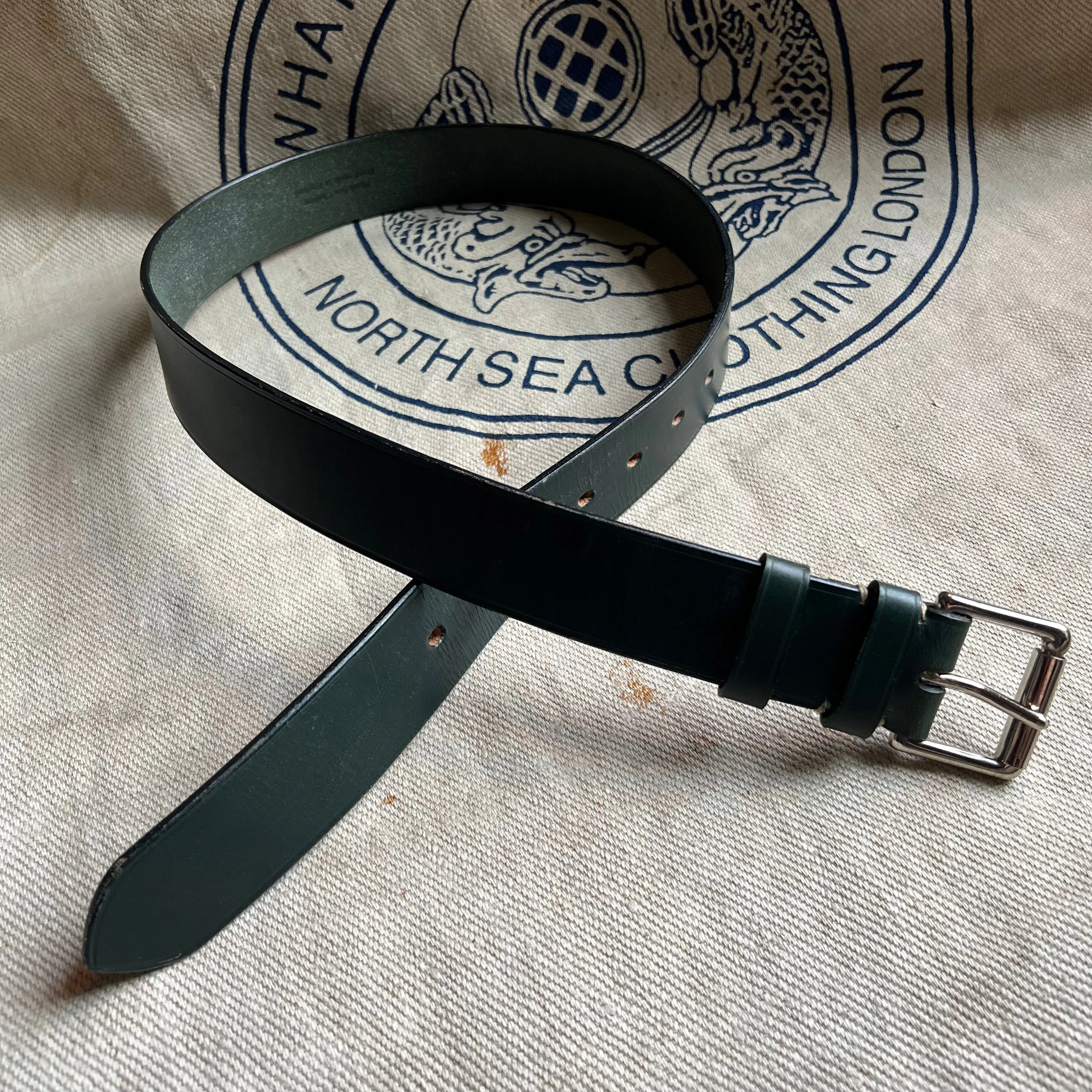 SAMPLE SALE - LEATHER BELT - GREEN